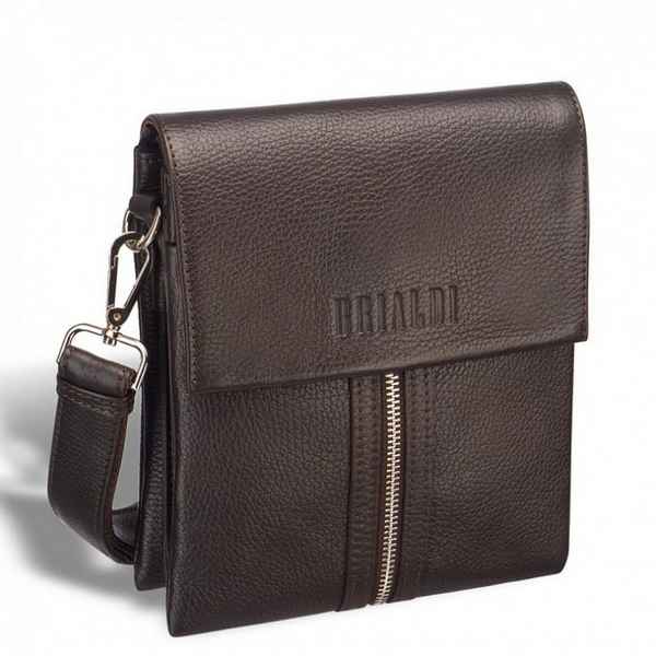 Вертикальная сумка через плечо BRIALDI Grand Campi relief black