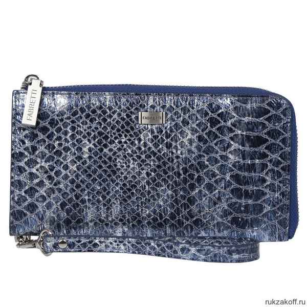 Кошелек FABRETTI 73507-blue reptil M синий