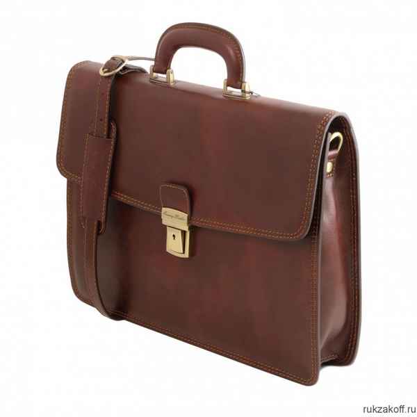 Мужской портфель Tuscany Leather Amalfi Коричневый