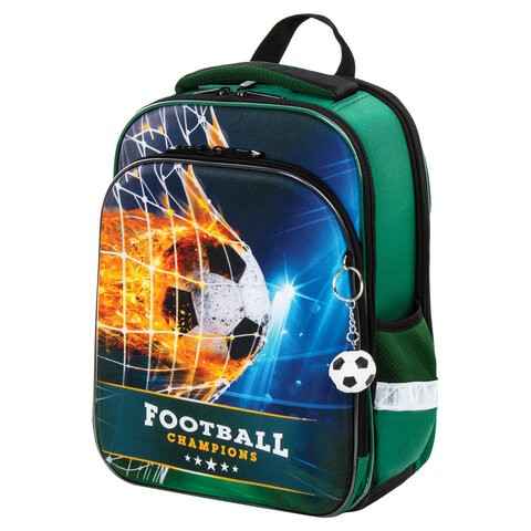 Ранец BRAUBERG QUADRO с брелком Fire football