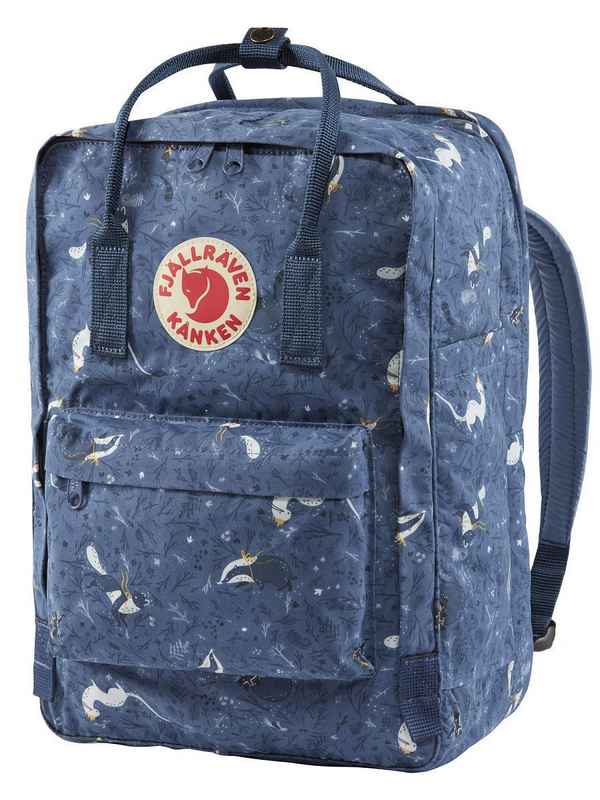 Рюкзак Fjallraven Kanken Art Laptop 13" Синий Животные