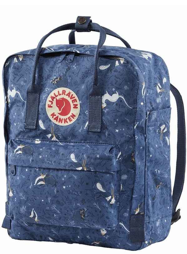 Рюкзак Fjallraven Kanken Art Laptop 15" Синий Животные