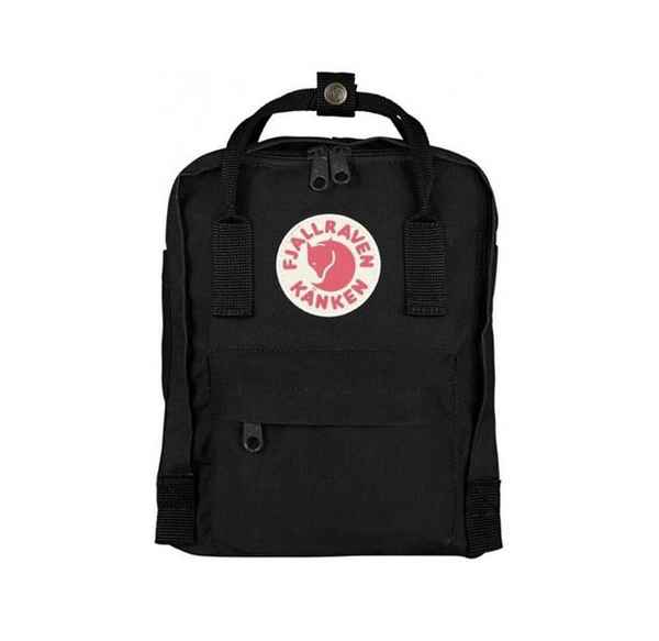 Рюкзак Fjallraven Kanken Mini Чёрный/Бордовый