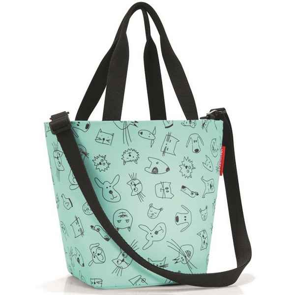 Сумка детская Reisenthel shopper xs cats and dogs mint