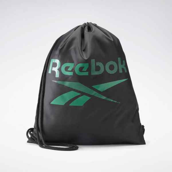 Сумка Reebok TE GYMSACK BLACK/COUGRN Чёрный/Зелёный