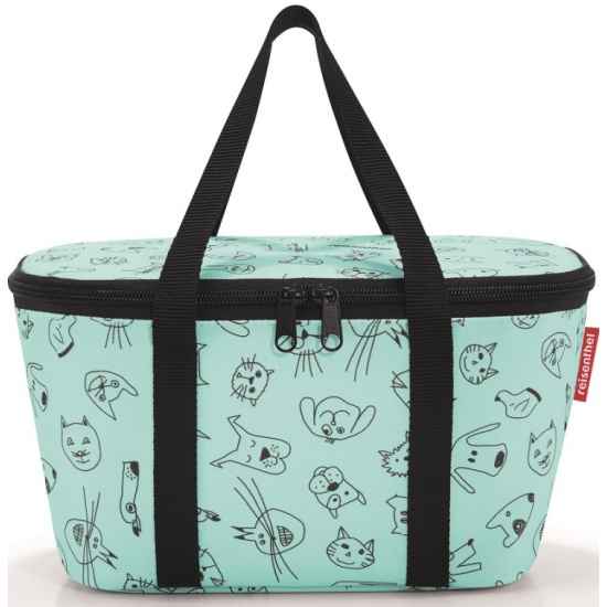 Термосумка детская Reisenthel coolerbag xs cats and dogs mint