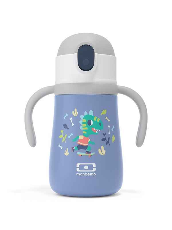 Термос детский Monbento mb stram 360 мл blue dino