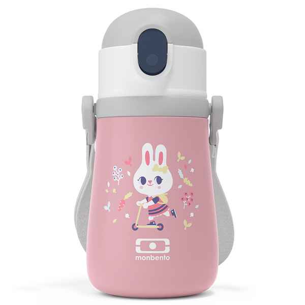 Термос детский Monbento mb stram 360 мл pink bunny