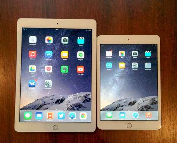 Сравнение планшетов iPad mini 3 и iPad Air 2