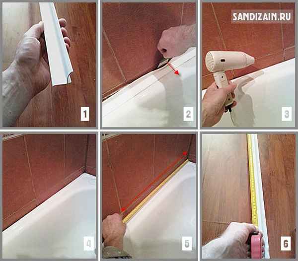 Керамический плинтус для ванной комнаты: виды и установка своими руками Пошаговая инструкция +Фото и Видео
