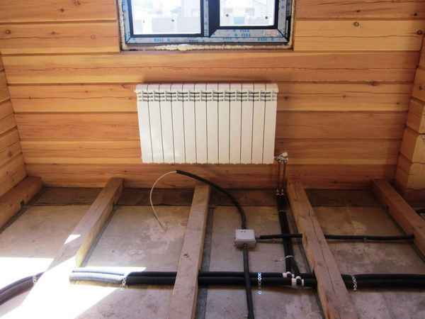 Отопление деревянного дома своими руками: разводка, монтаж, способы