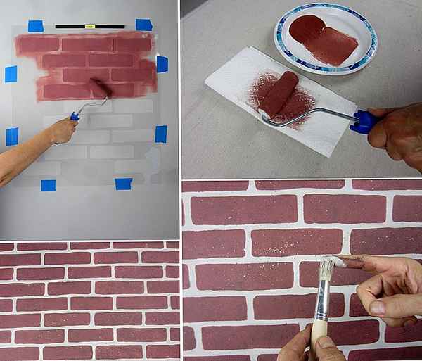 Имитация каменной и кирпичной кладки на стене для дома своими руками: советы и идеи +Виде мастер класса
