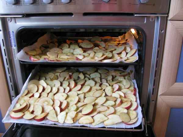 сушка яблок в духовке электрической и газовой в домашних условиях
