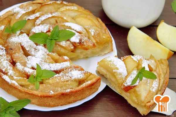 Песочный пирог с яблоками - 4 рецепта яблочных пирогов на песочном тесте