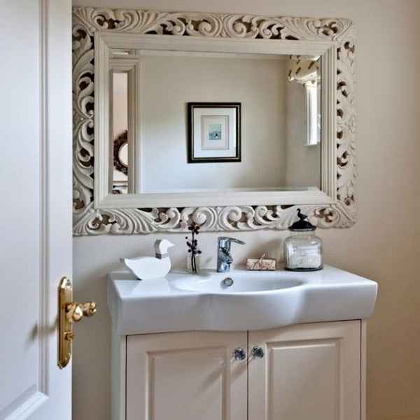 Зеркало в ванной комнате. Оригинальные варианты оформления