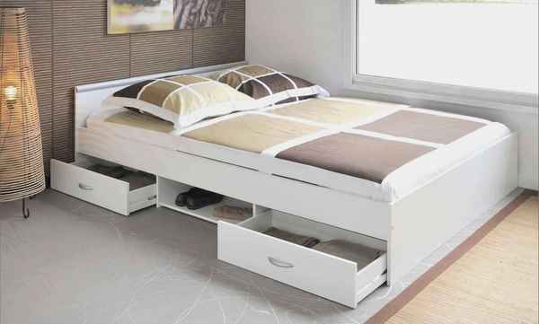 Кровать с ящиками для хранения: преимущества и недостатки модели