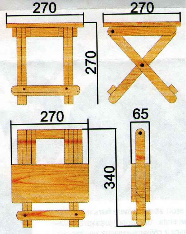Складной стульчик своими руками: процесс изготовления и дизайн