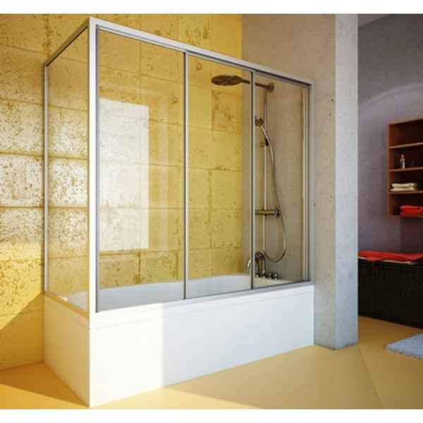 Шторка для ванной из стекла вместо занавески: раздвижные стеклянные шторы
