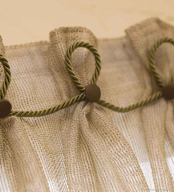 Шторы из мешковины: ткань рогожка, описание, оттенки и как пошить своими руками