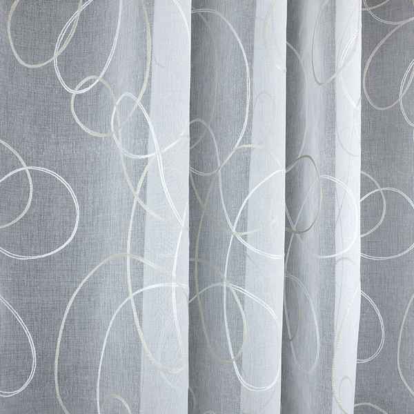 Белая тюль: прозрачная, плотная, с вышивкой, имитация льна, фото в интерьере
