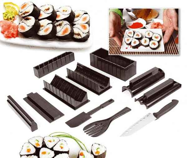 Набор для суши и роллов: что входит в комплект, какие тарелки выбрать для готовки, как выбрать набор в подарок, популярные производители наборов