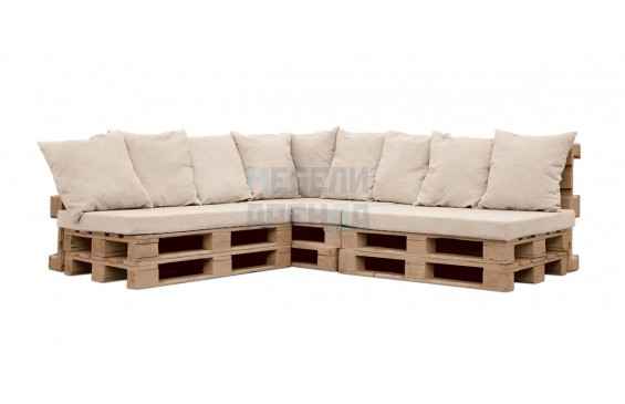 Стильный угловой диван из поддонов: фото, идеи