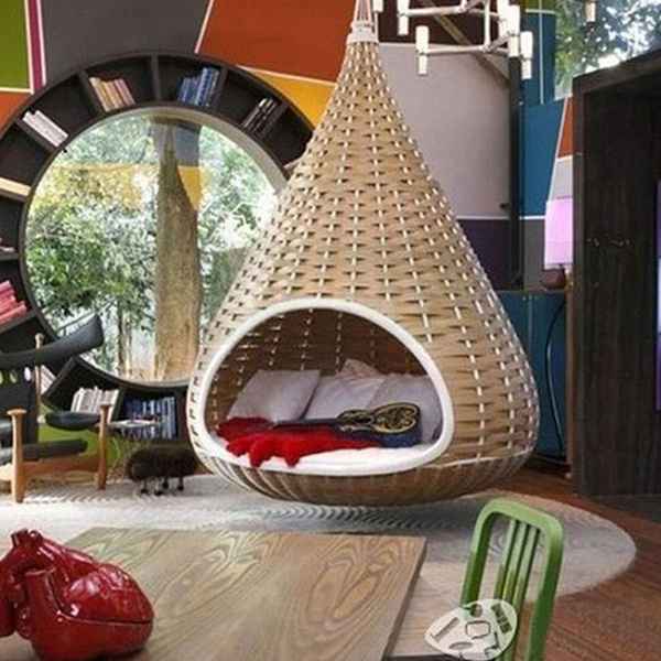 Необычная кровать-гамак для дома: фото, идея