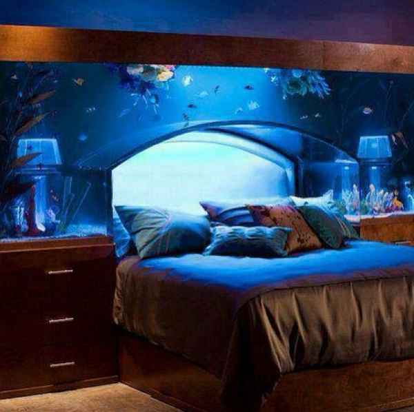 Кровать-аквариум для дома: фото, концепт