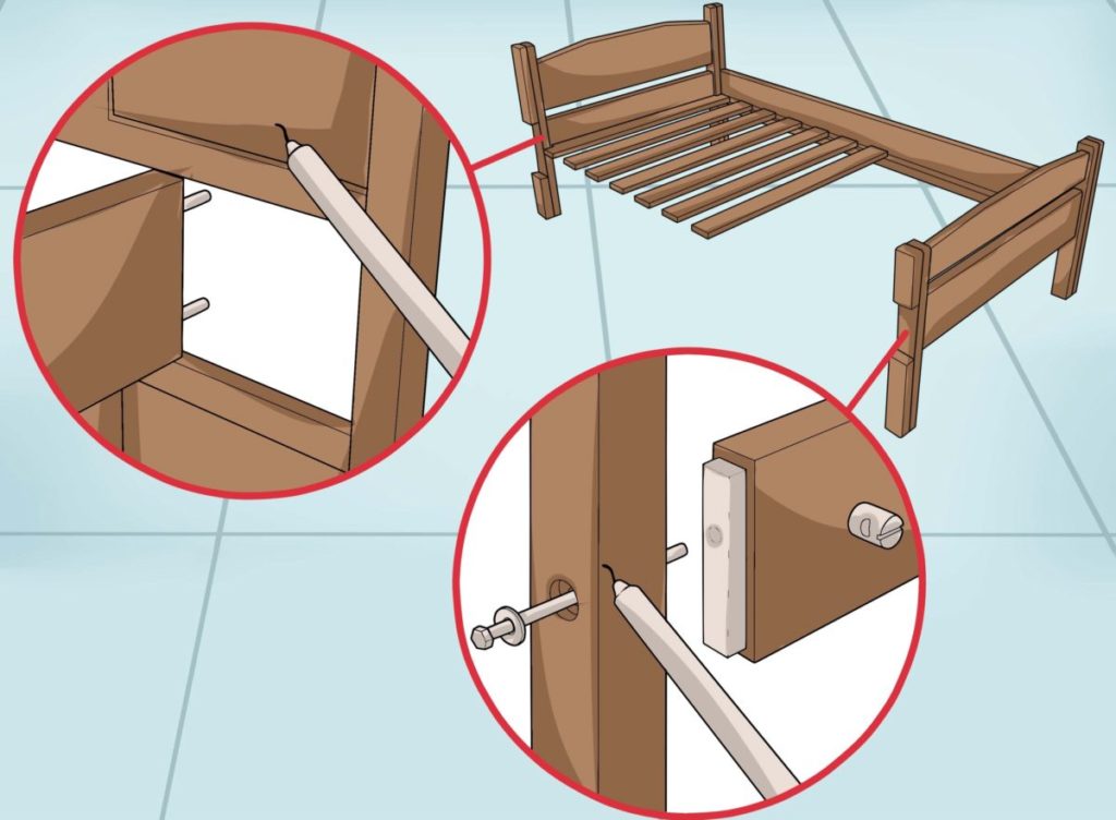 Как сделать чтобы кровать не скрипела деревянная?