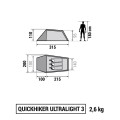 Снаряжение для лагеря Походы, кемпинг - Палатка для походов 3-х местная QuickHiker Ultral. 3 QUECHUA - Виды спорта