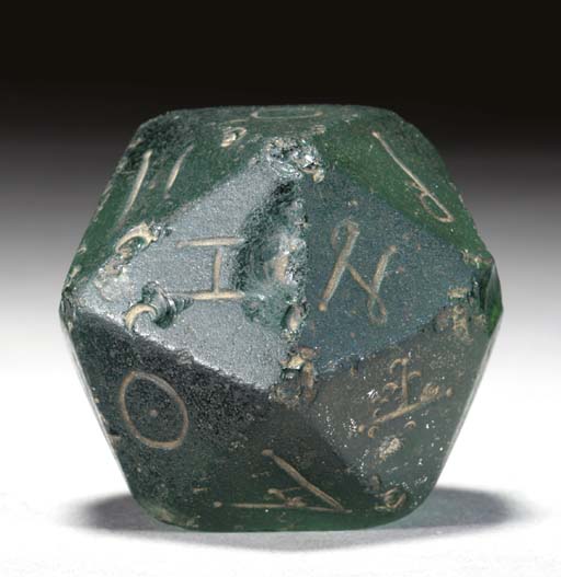 20-гранный кубик времён II века н.э.