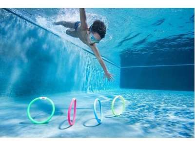 4 кольца с балластом NABAIJI - Игры на воде, обучение Плавание в бассейне -...