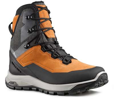 Ботинки кожаные теплые водонепроницаемые походные мужские SH500 X-WARM QUECHUA - купить в интернет-магазине
