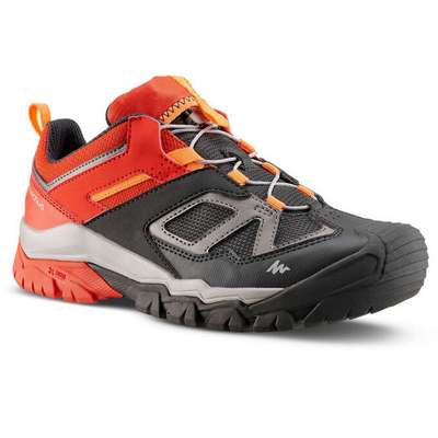 Ботинки для горных походов со шнуровкой низкие для мальчиков Crossrock 35-38 QUECHUA - купить в интернет-магазине