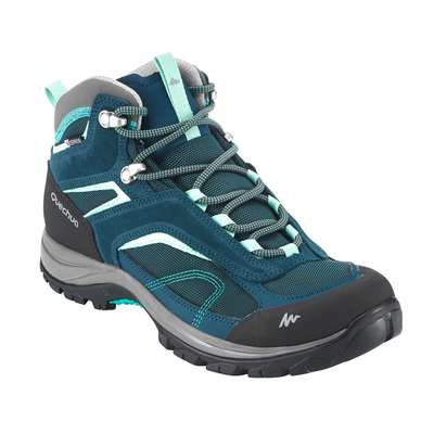 Женские водонепроницаемые ботинки для горных походов MН500 Mid QUECHUA - купить в интернет-магазине
