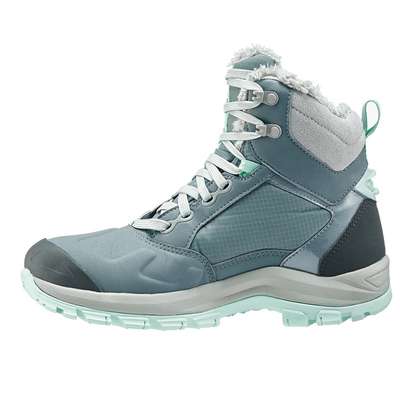 Ботинки теплые водонепроницаемые для зимних походов средние женские SH100 Х-WARM QUECHUA - купить в интернет-магазине