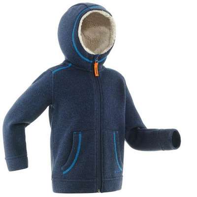 Детская толстовка для зимних походов SH100 WARM QUECHUA - купить в интернет-магазине