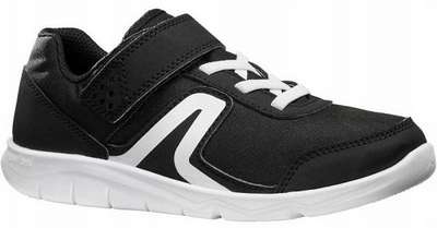Детские кроссовки для активной ходьбы PW 100 черно-белые NEWFEEL - купить в интернет-магазине