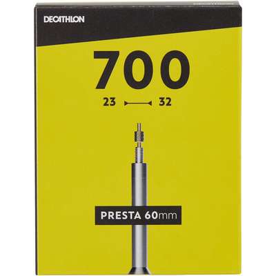 Камера 700x23/32 ниппель Presta 48 мм DECATHLON - купить в интернет-магазине