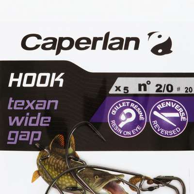 КРЮЧОК TEXAN WIDE GAP 2/0  CAPERLAN - купить в интернет-магазине