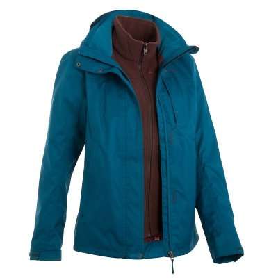 Куртка Arp 300 Rain 3 в1 Жен. QUECHUA - Походы_женщины Походы, кемпинг - В...