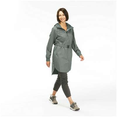 Куртка водонепроницаемая длинная для походов на природе женская Raincut Long QUECHUA - купить в интернет-магазине