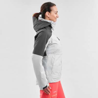 Куртка лыжная для фрирайда женская серая JKT SKI FR100 WEDZE - купить в интернет-магазине