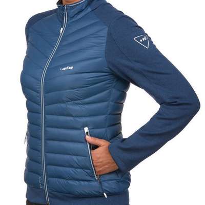 Куртка нижняя лыжная женская синяя 900 WEDZE - купить в интернет-магазине