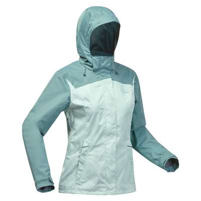 Куртка водонепроницаемая для горных походов женская MH100 QUECHUA - купить в интернет-магазине