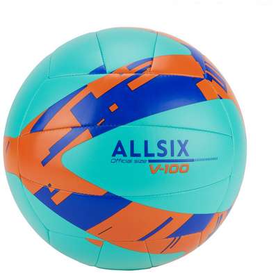 Волейбольный мяч V100 SOFT 260-280 г., от 15 лет ALLSIX - купить в интернет-магазине