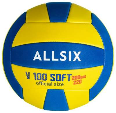 Волейбольный мяч V100 SOFT 200-220 г. ALLSIX - купить в интернет-магазине