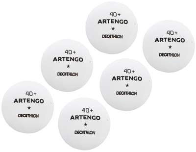 МЯЧИ ДЛЯ НАСТОЛЬНОГО ТЕННИСА TTB 100 1* БЕЛЫЕ 6 ШТ. PONGORI - купить в интернет-магазине