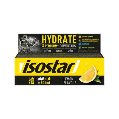 Напиток изотонический в растворимых таблетках POWERTABS 10x12г, лимон ISOSTAR - купить в интернет-магазине