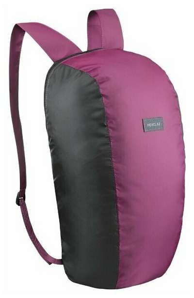 Компактный рюкзак для трекинга TRAVEL 10Л фиолетовый FORCLAZ - купить в интернет-магазине